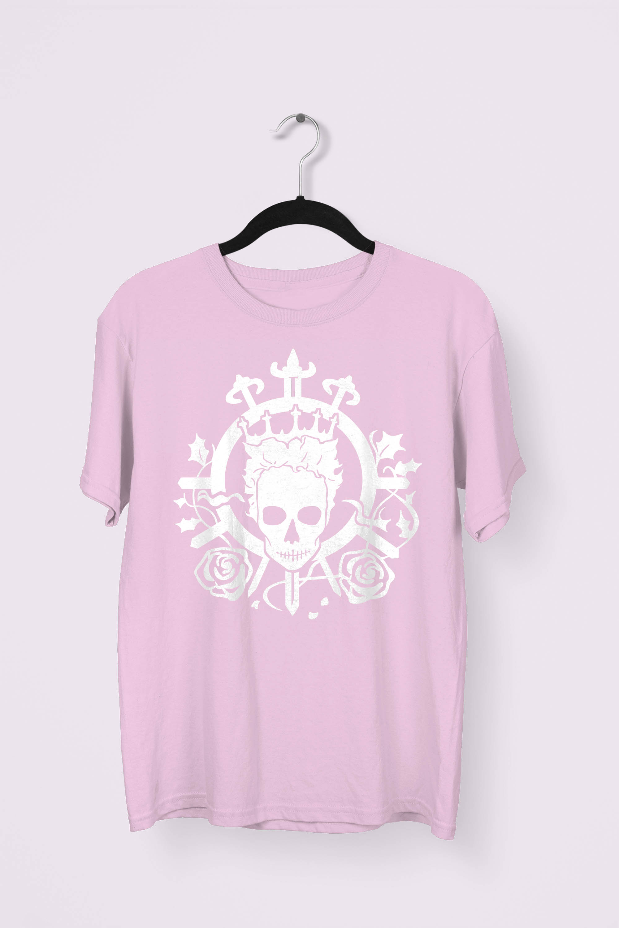 Skull King Emblem T-shirt - Light Pink
