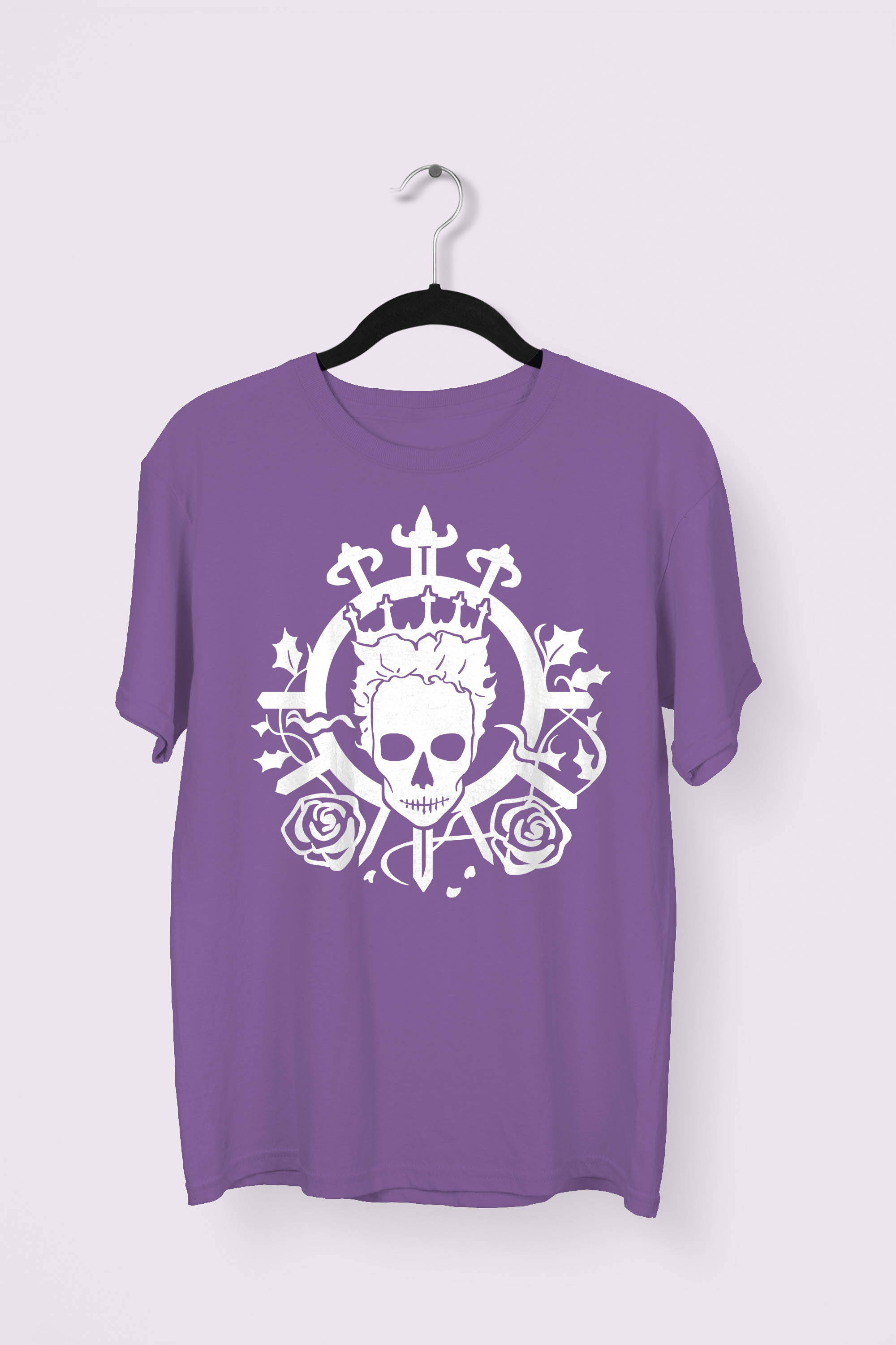 Skull King Emblem T-shirt - Purple