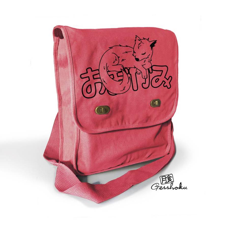 Sleepy Wolf Field Bag - Red