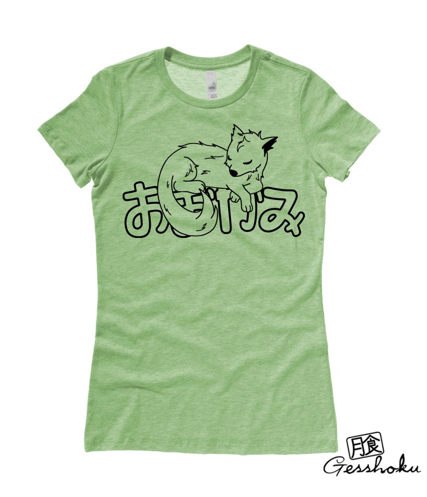 Sleepy Wolf Ladies T-shirt - Heather Green