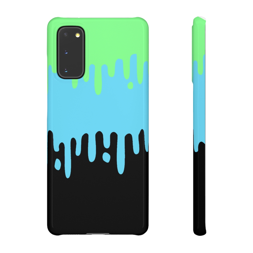 Pastel Drips Case for iPhone/Galaxy - Green Blue Black