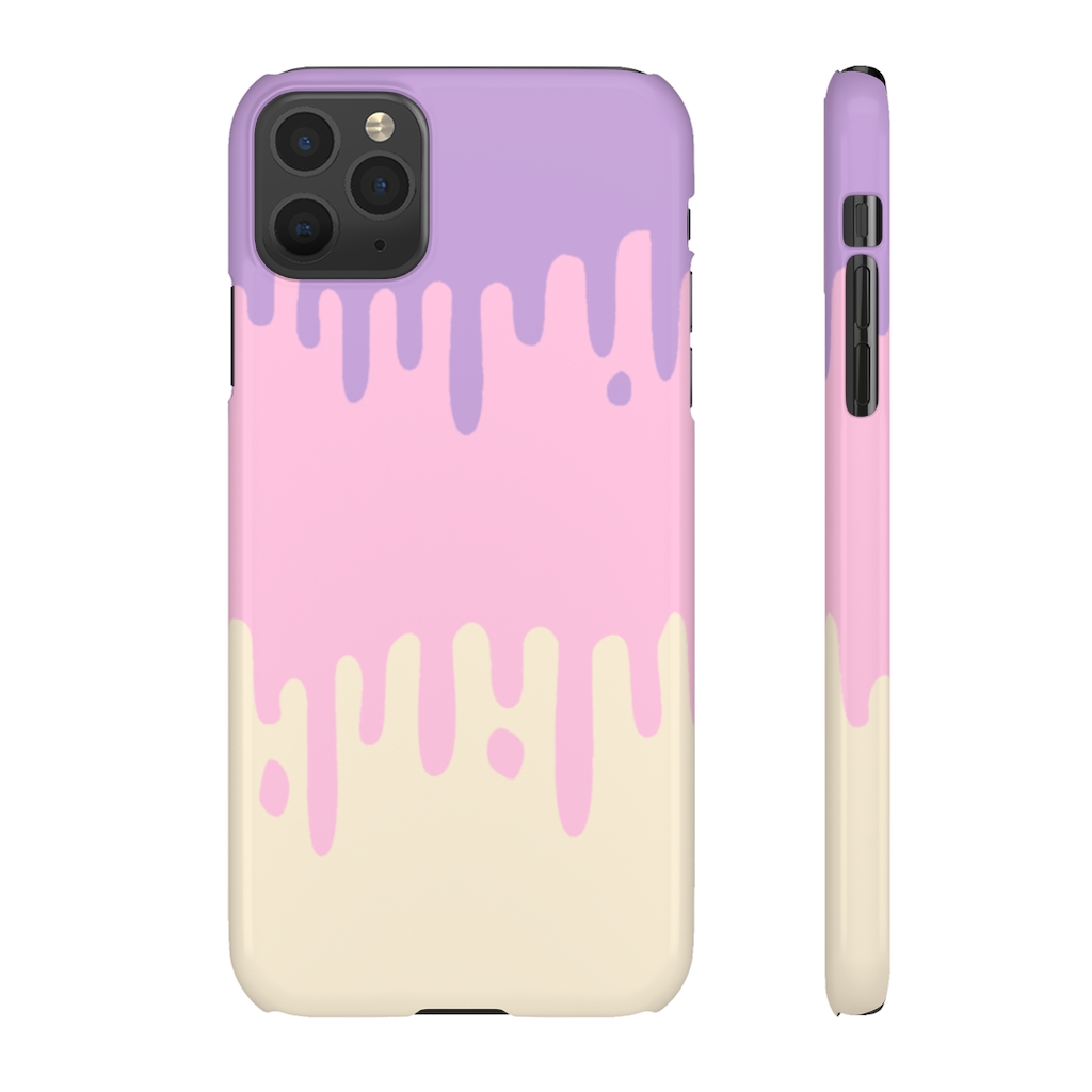 Pastel Drips Case for iPhone/Galaxy - Purple Pink Yellow