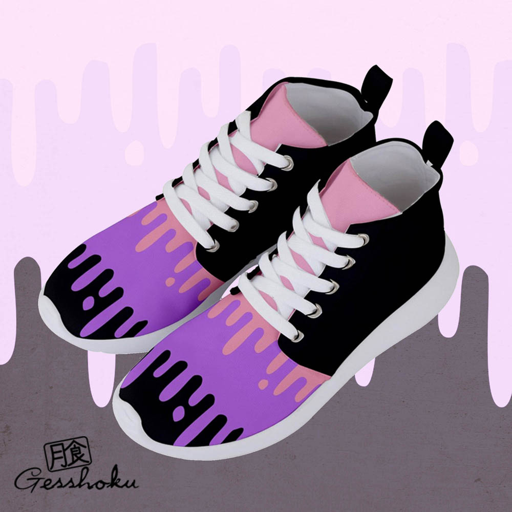 Pastel Goth Slime Canvas Sneakers -