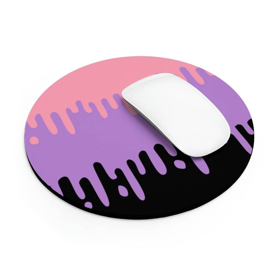 Pastel Dripping Slime Mouse Pad (Round or Rectangle) -