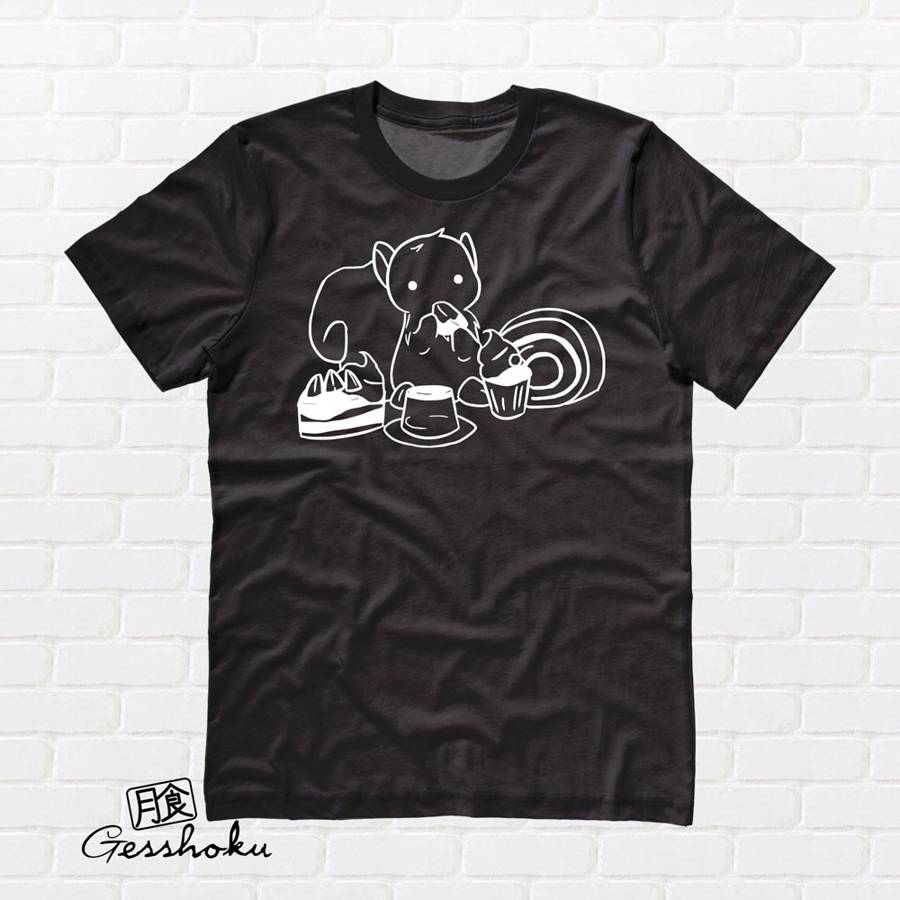 Squirrels and Sweets T-shirt - Black