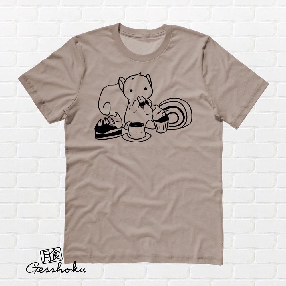 Squirrels and Sweets T-shirt - Brown
