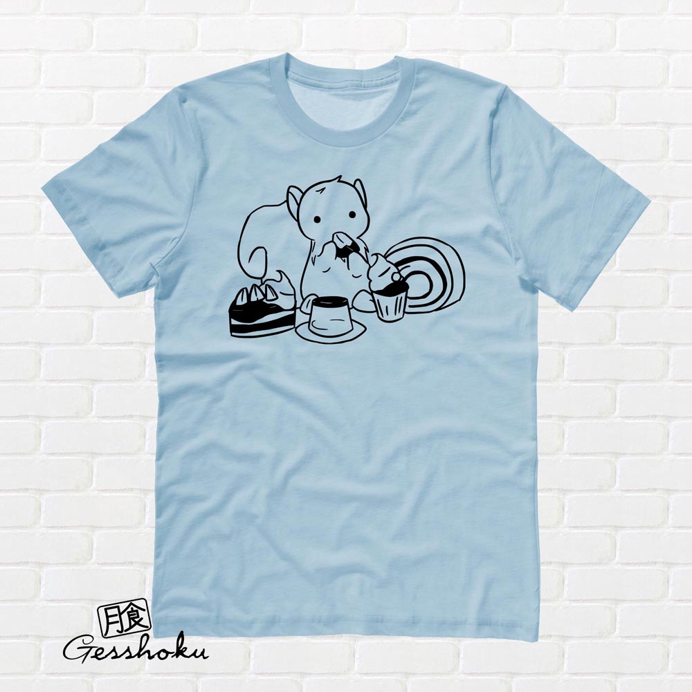 Squirrels and Sweets T-shirt - Light Blue