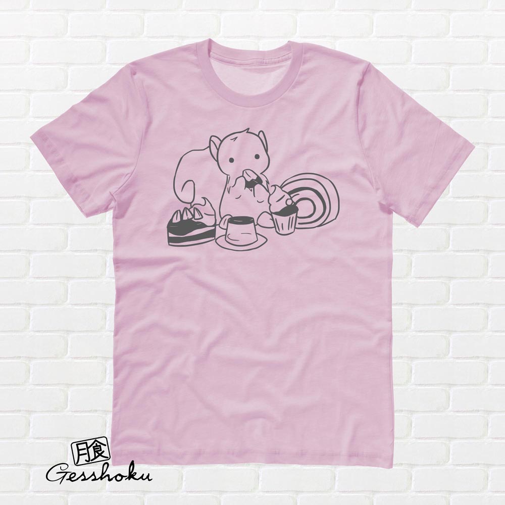 Squirrels and Sweets T-shirt - Light Pink