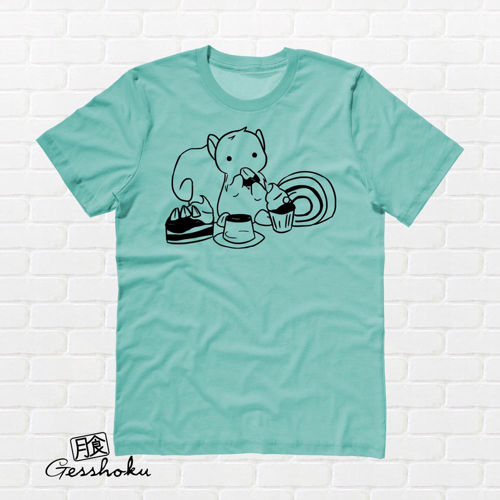Squirrels and Sweets T-shirt - Teal