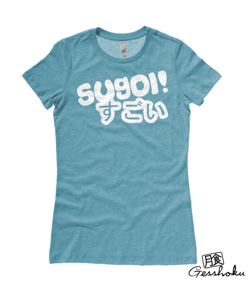 Sugoi Japanese Ladies T-shirt - Heather Aqua