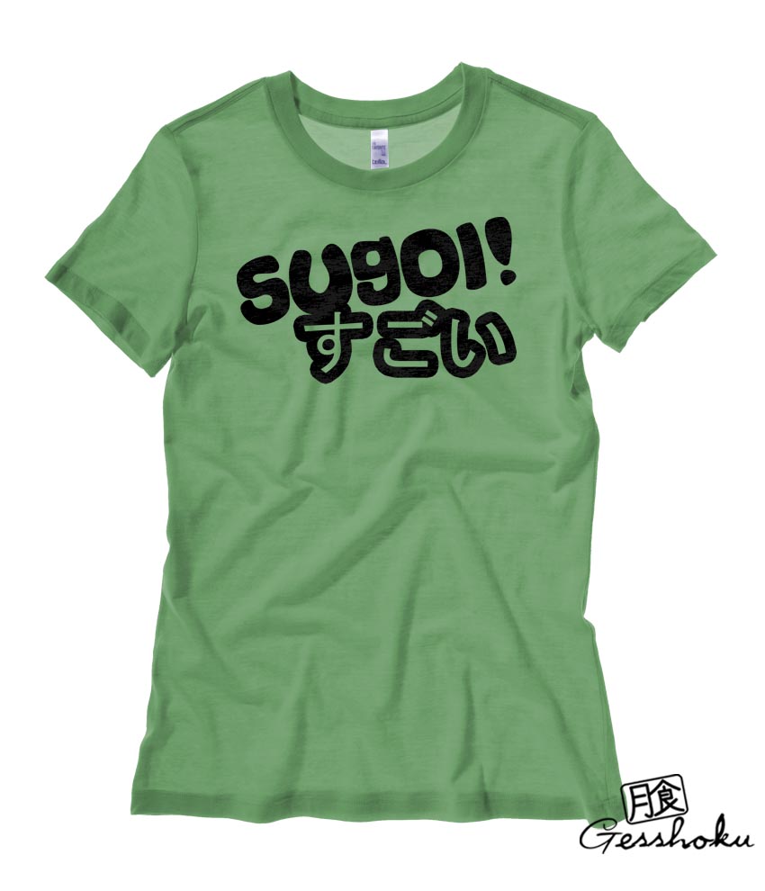 Sugoi Japanese Ladies T-shirt - Leaf Green