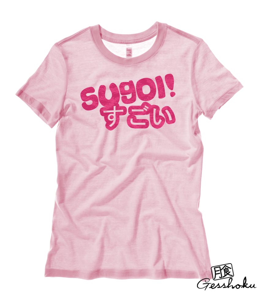 Sugoi Japanese Ladies T-shirt - Light Pink