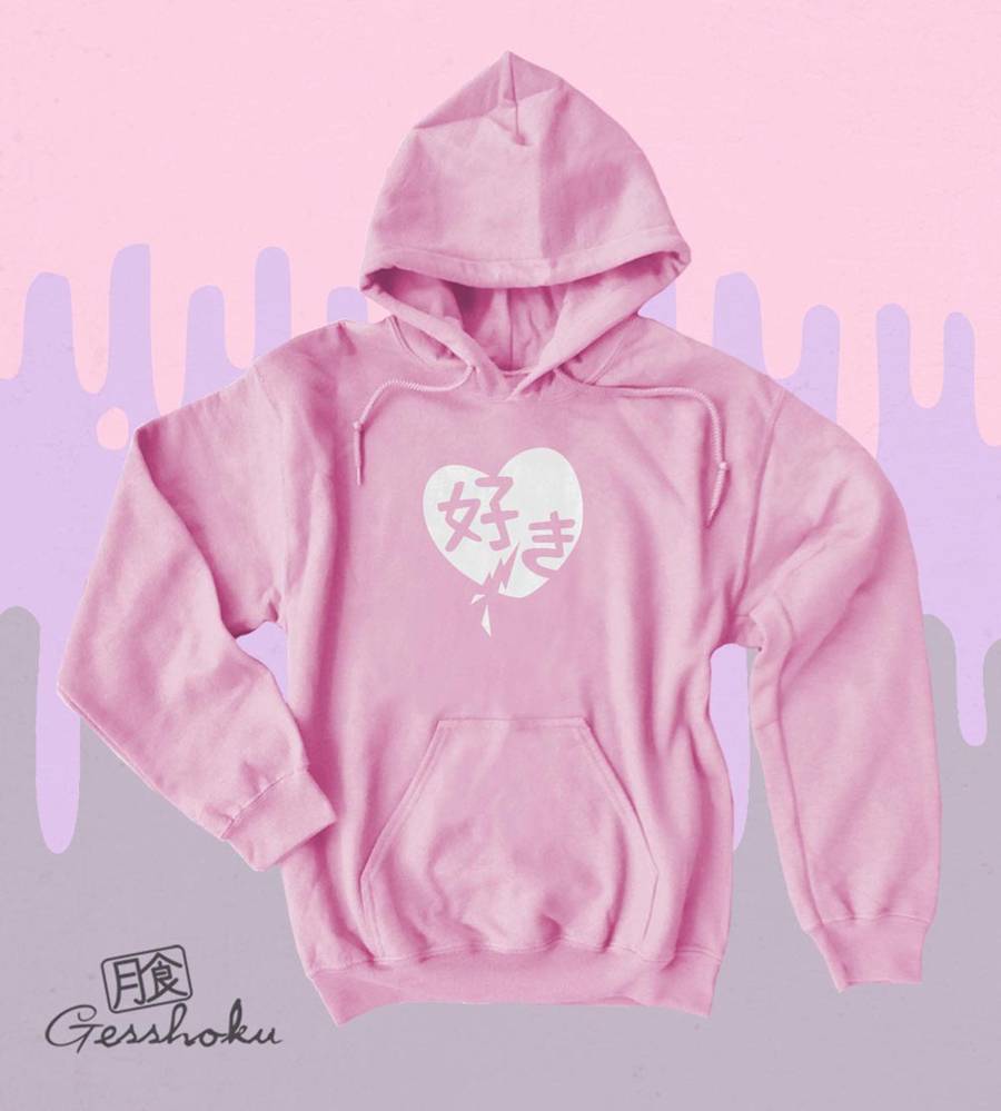 Suki Love Pullover Hoodie - Light Pink