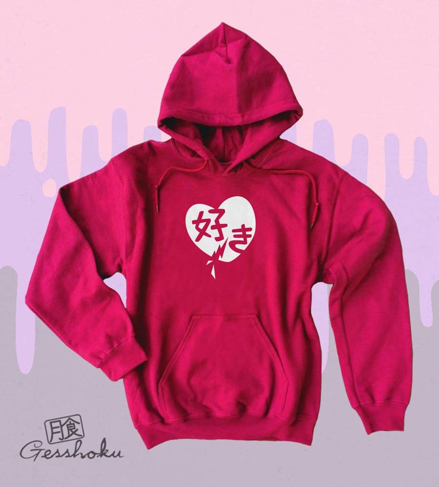 Suki Love Pullover Hoodie - Red