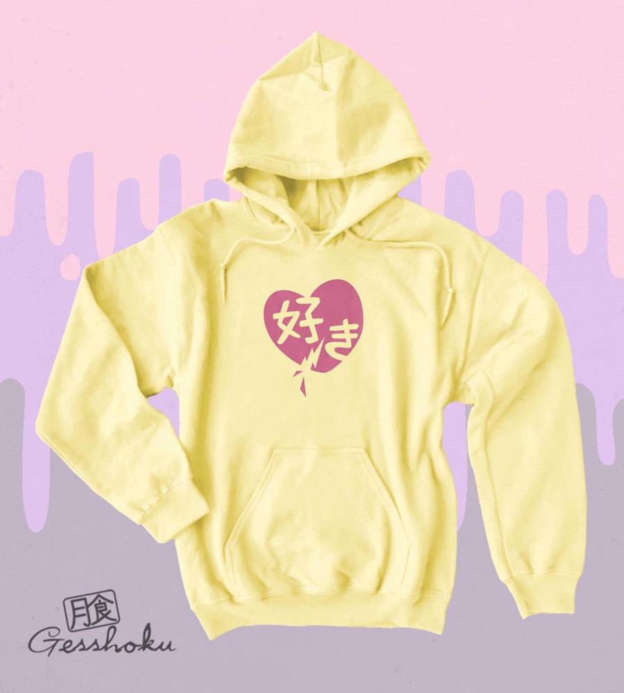 Suki Love Pullover Hoodie - Yellow