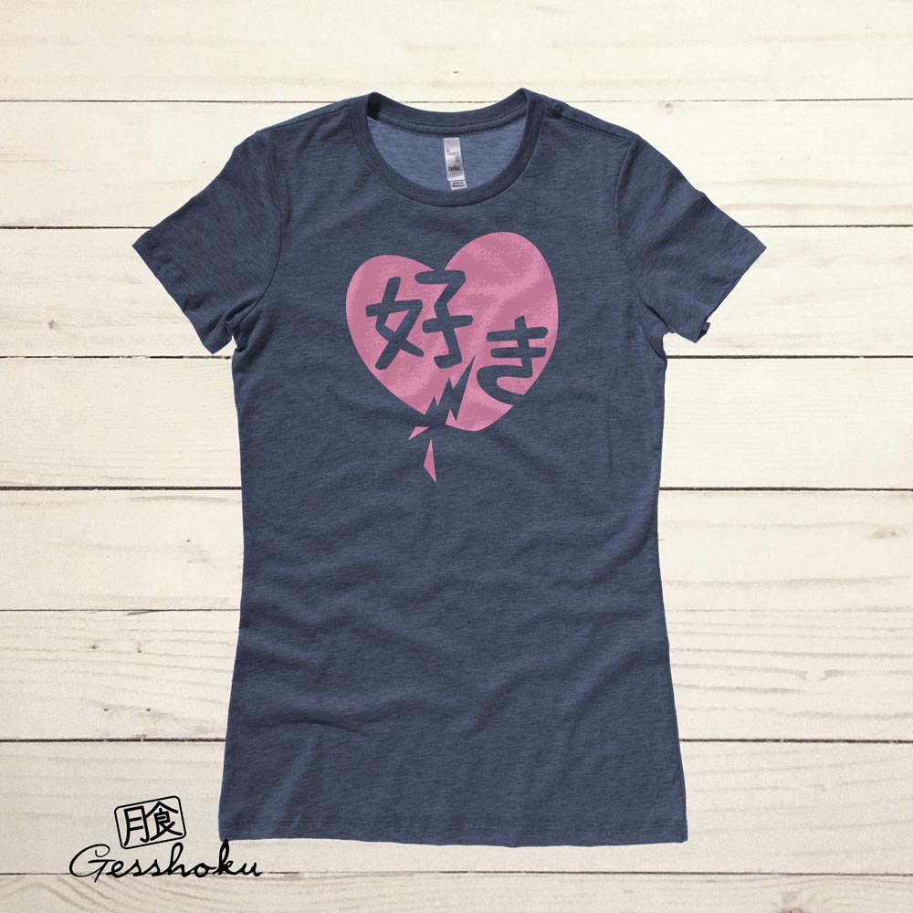 Suki Love Ladies T-shirt - Heather Navy