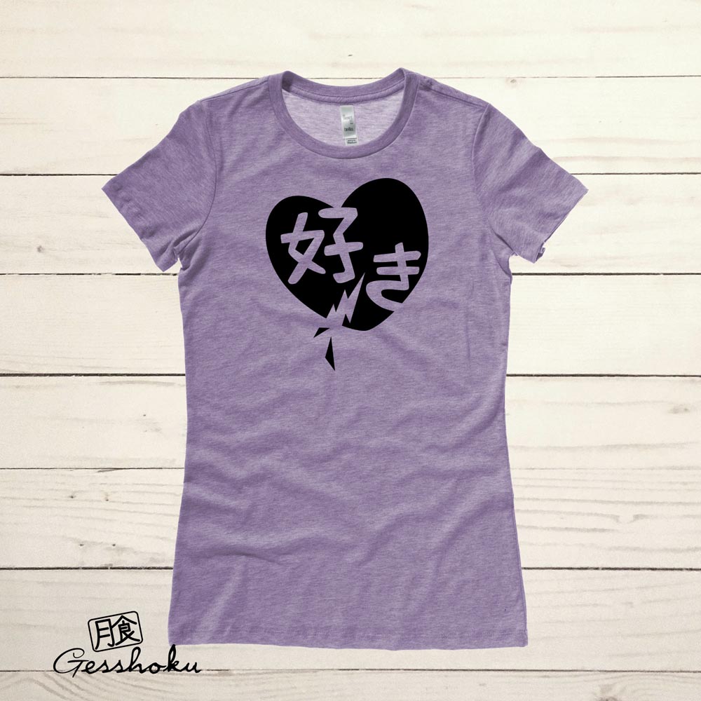 Suki Love Ladies T-shirt - Heather Purple