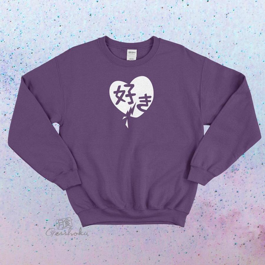 Suki Love Crewneck Sweatshirt - Purple