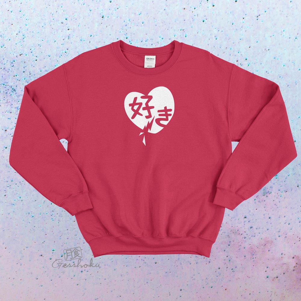 Suki Love Crewneck Sweatshirt - Red