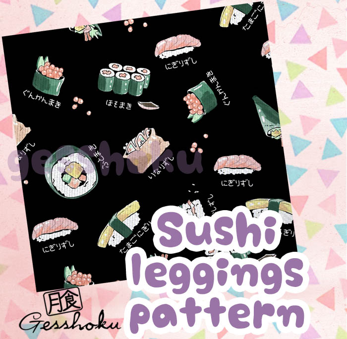 Sushi Types Leggings or Tights -