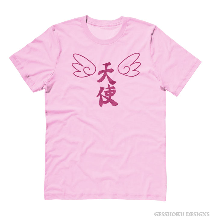 Tenshi Angel Kanji T-shirt - Light Pink