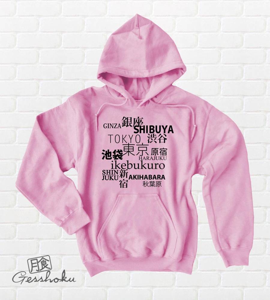 Tokyo Love Pullover Hoodie - Light Pink