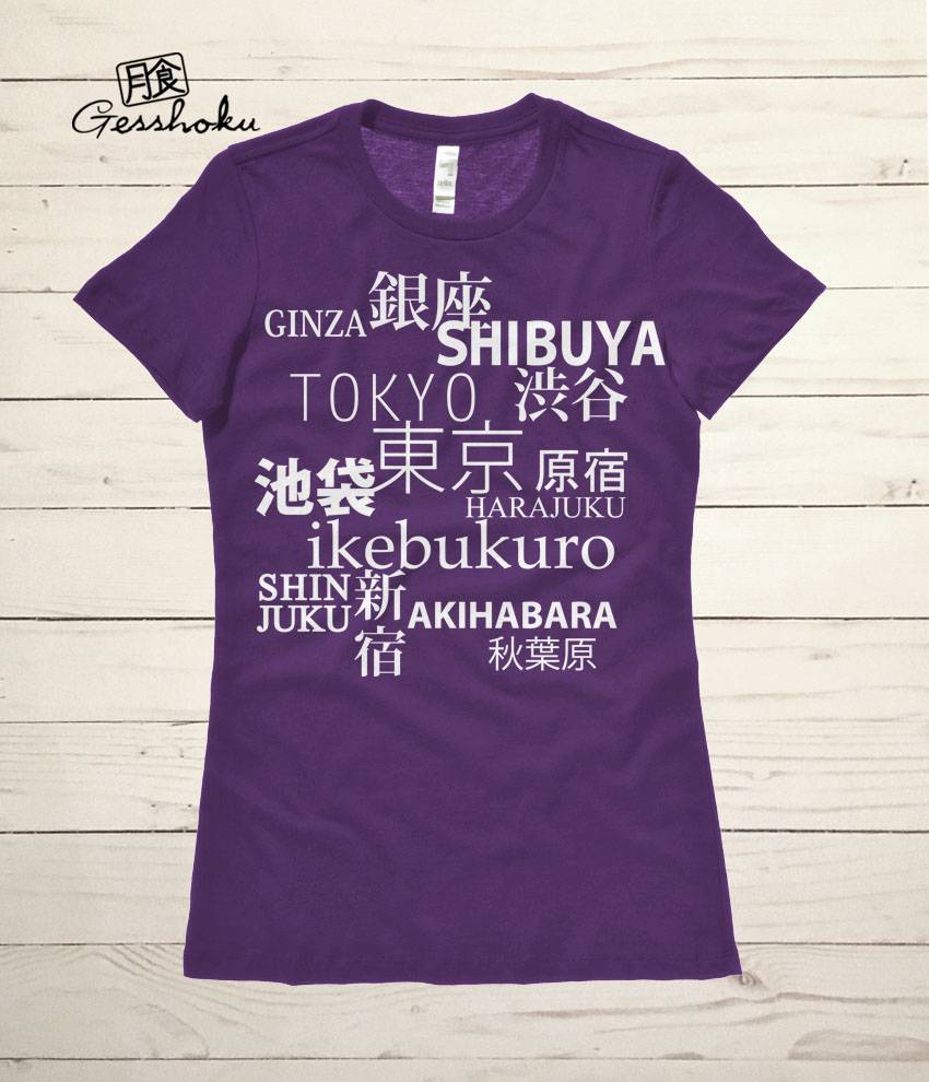 Tokyo Love Ladies T-shirt - Purple