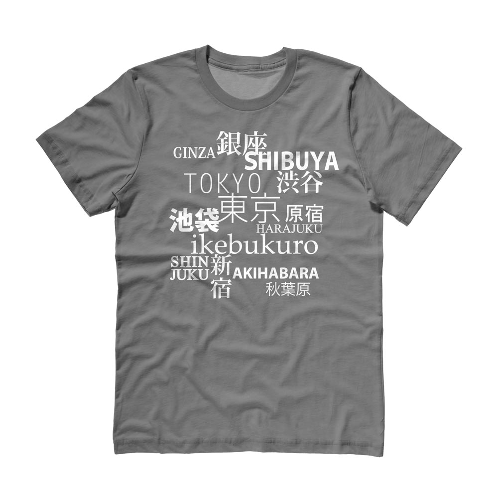 Tokyo Love T-shirt - Charcoal Grey