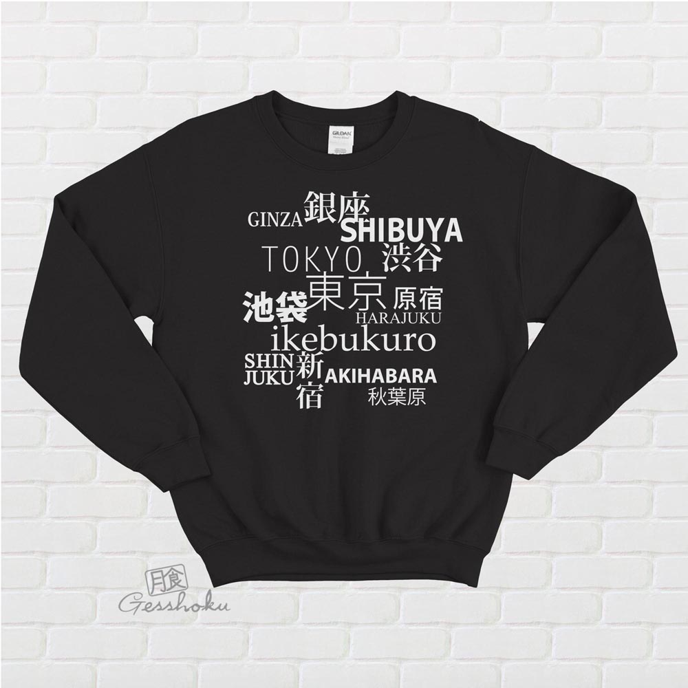 Tokyo Love Crewneck Sweatshirt - Black
