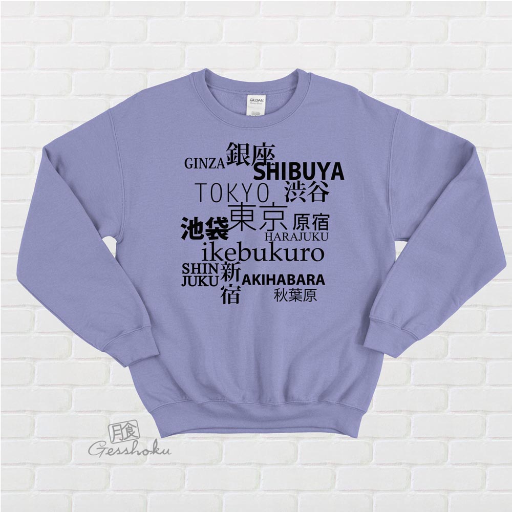 Tokyo Love Crewneck Sweatshirt - Violet