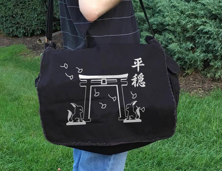 Tranquility Shrine Gate Messenger Bag -