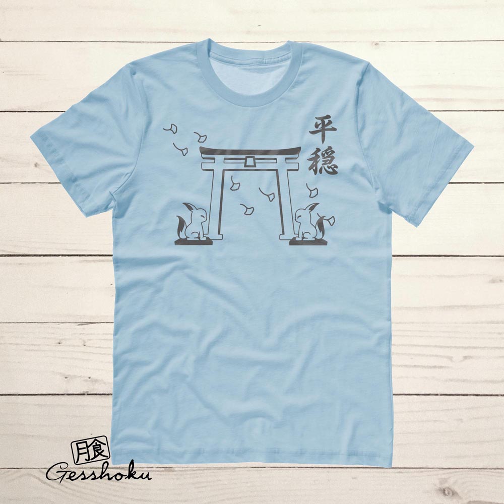 Tranquility Shrine Gate T-shirt - Light Blue