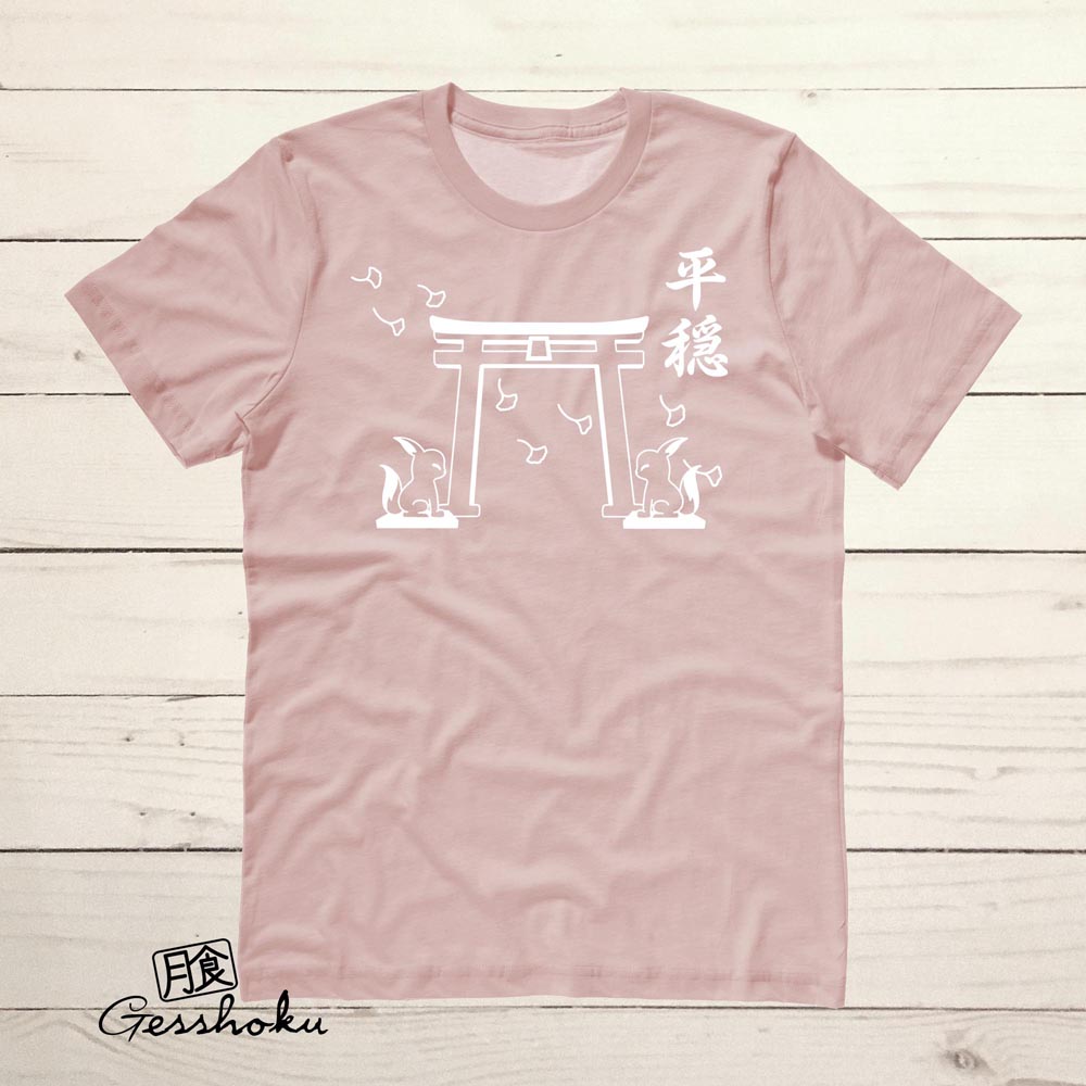 Tranquility Shrine Gate T-shirt - Rose Gold