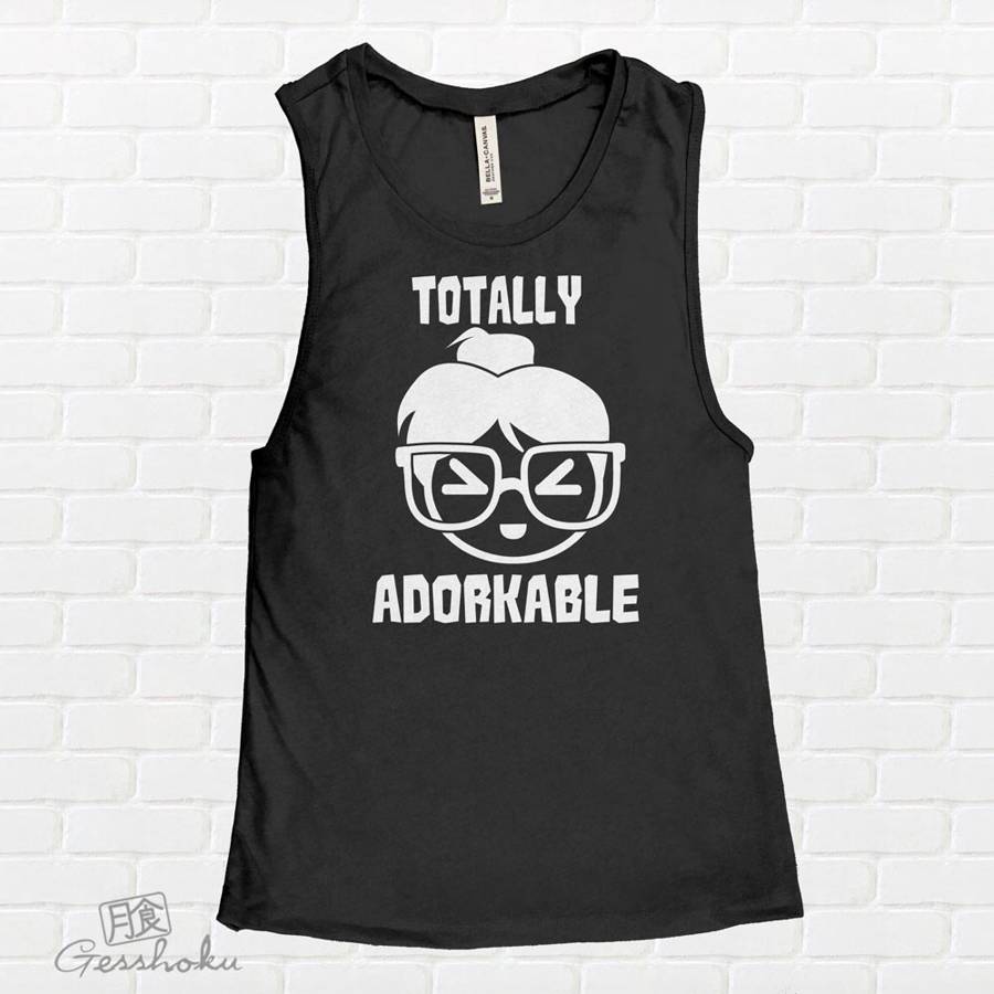 Totally Adorkable Sleeveless Top - Black