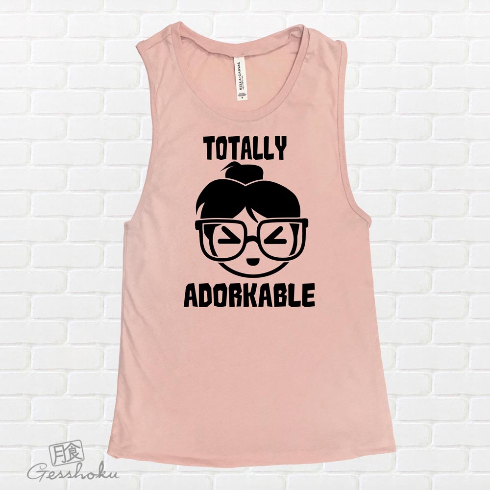 Totally Adorkable Sleeveless Top - Rose Gold
