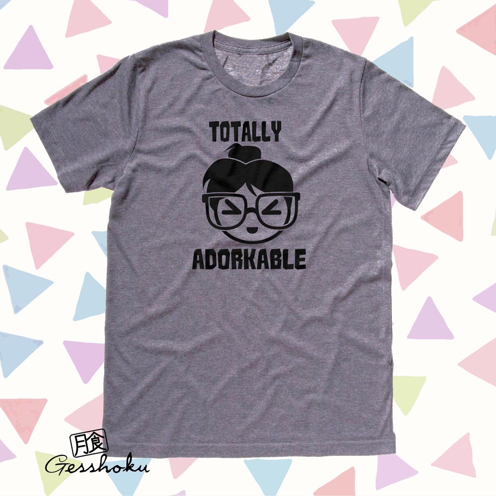 Totally Adorkable T-shirt - Charcoal Grey