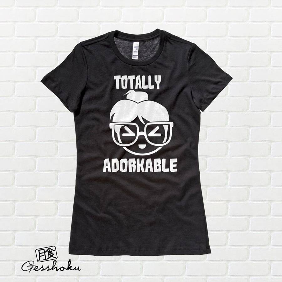 Totally Adorkable Ladies T-shirt - Black