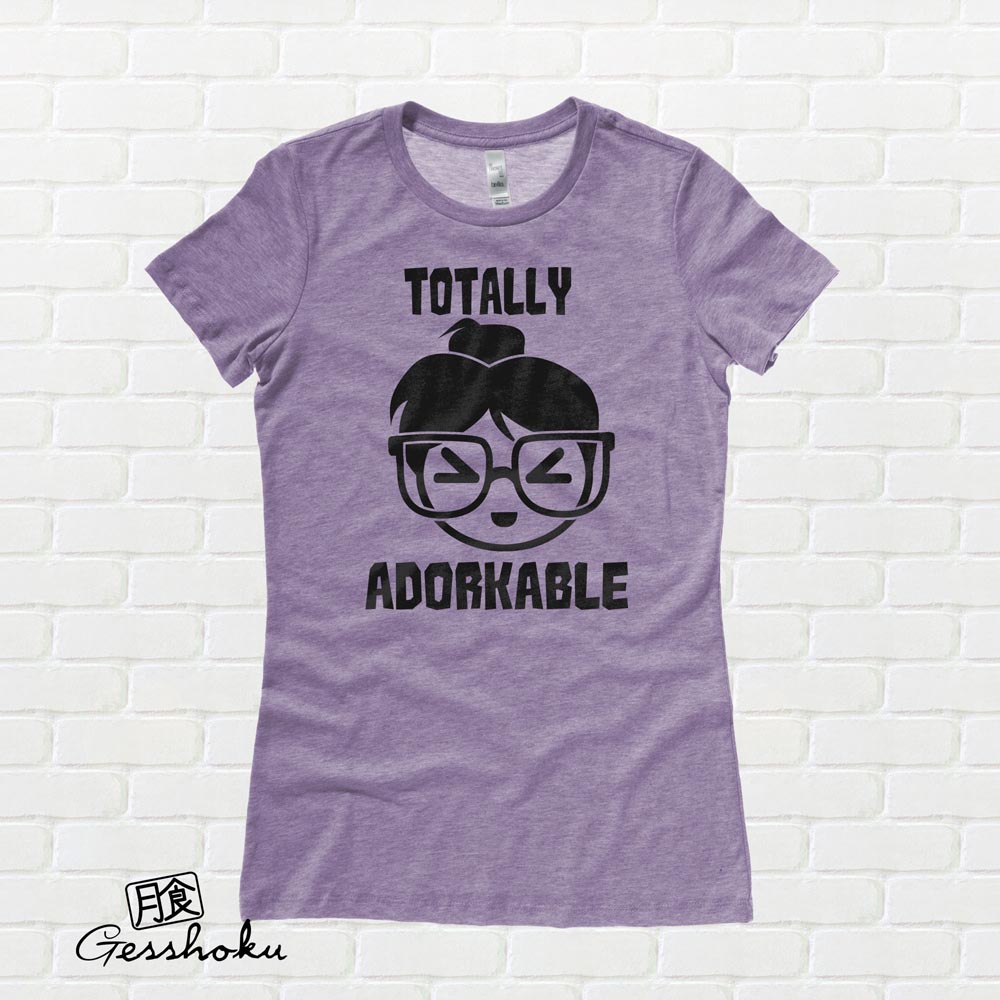 Totally Adorkable Ladies T-shirt - Heather Purple