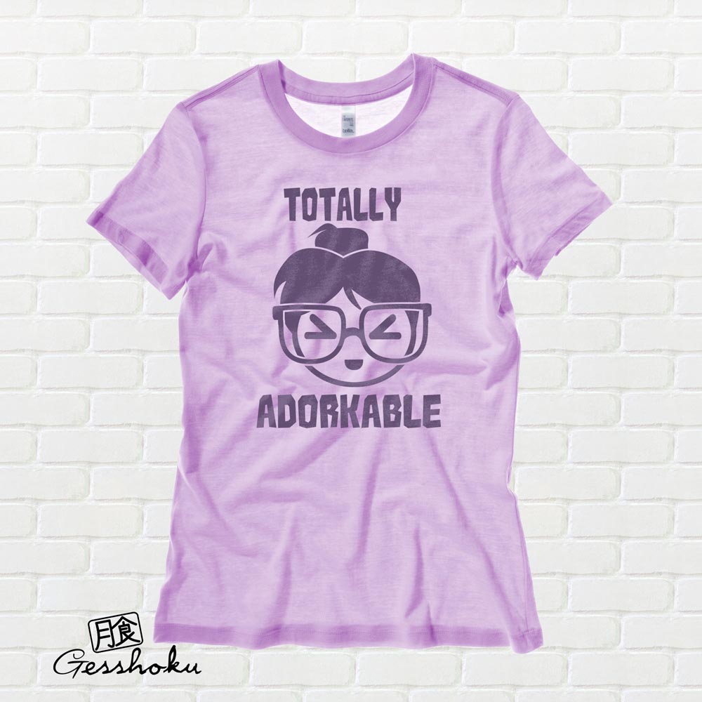 Totally Adorkable Ladies T-shirt - Lilac