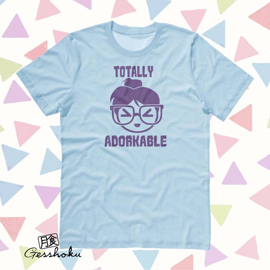 Totally Adorkable T-shirt - Light Blue