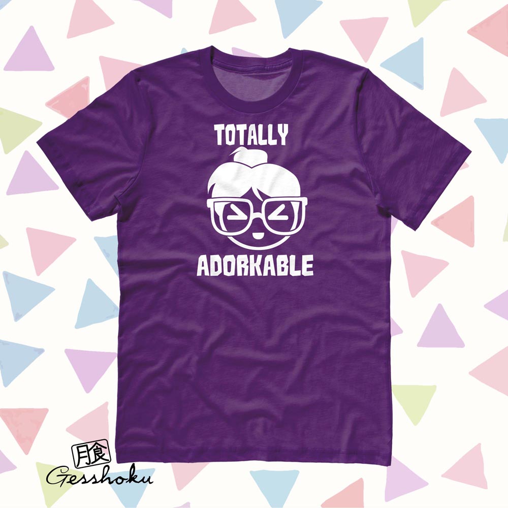 Totally Adorkable Ladies T-shirt - Purple