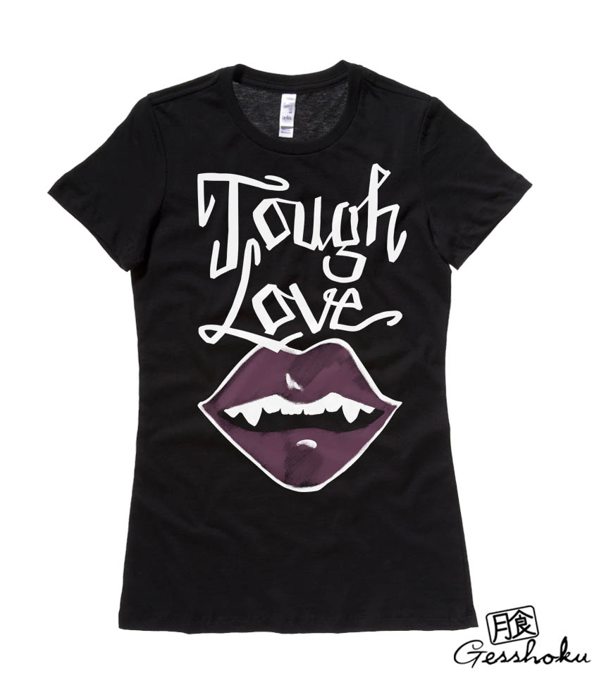 Tough Love Vampire Bite Ladies T-shirt - Black