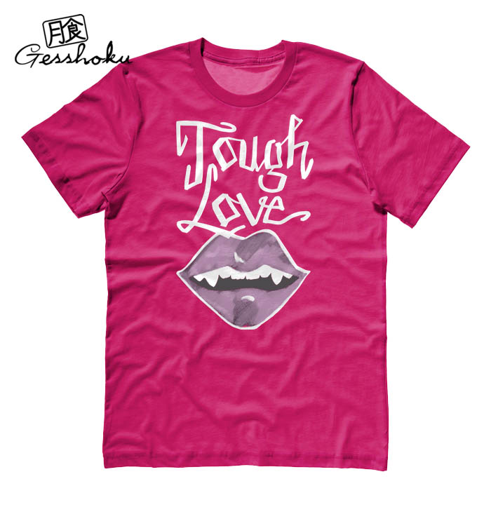 Tough Love Vampire Bite T-shirt - Hot Pink