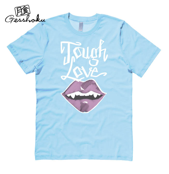 Tough Love Vampire Bite T-shirt - Light Blue