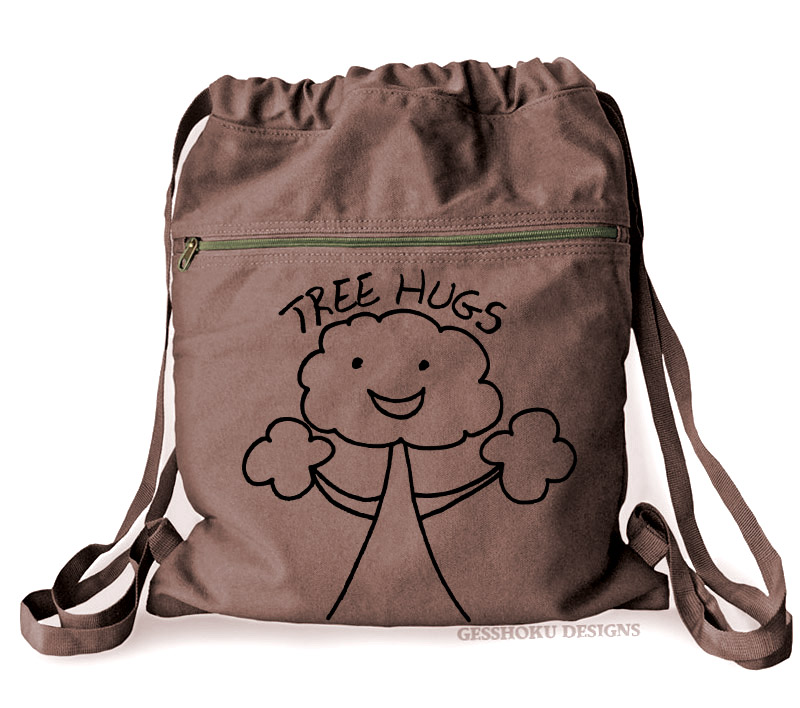 Tree Hugs Cinch Backpack - Brown
