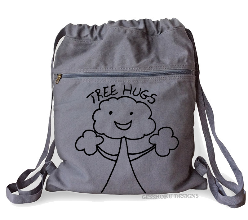 Tree Hugs Cinch Backpack - Smoke Grey