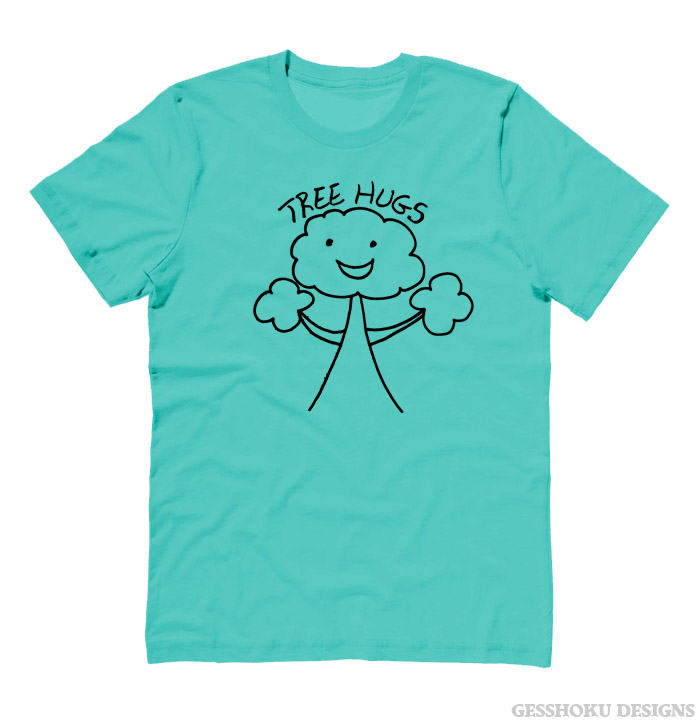 Tree Hugs T-shirt - Teal