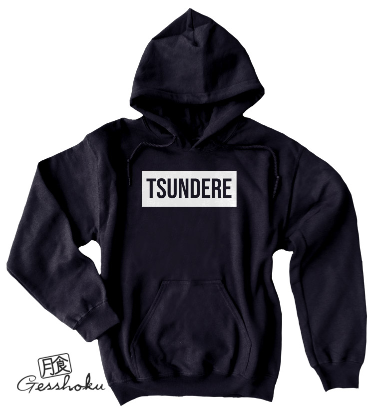 Tsundere Pullover Hoodie - Black