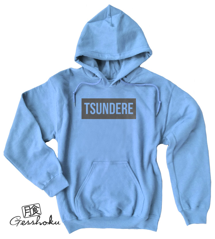 Tsundere Pullover Hoodie - Light Blue