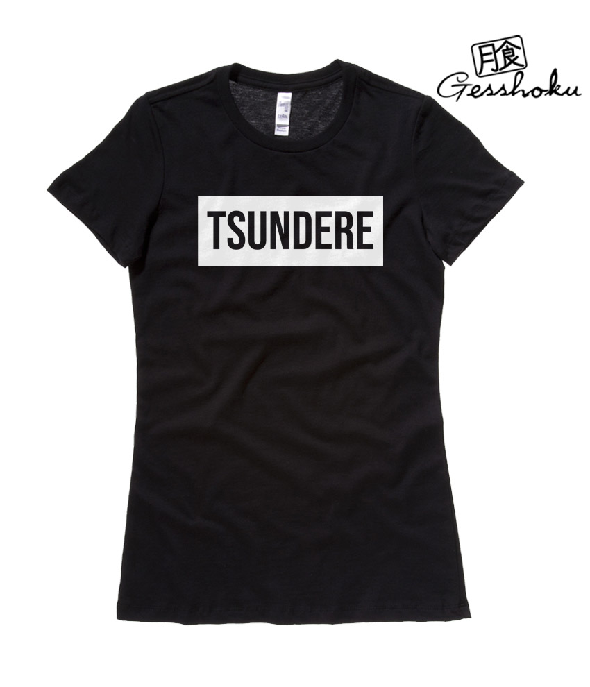 Tsundere Ladies T-shirt - Black
